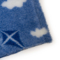 Preview: Vet Bed hellblau mit Drachen und Wolken 150 x 100 cm