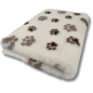 Preview: Vet Bed beige mit 2farbigem Pfotendruck