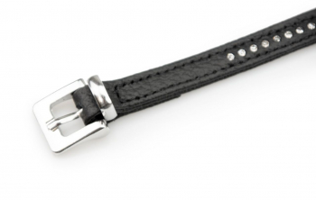 Preview: Karlie Halsband Vintage Strass Leder