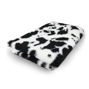 Vet Bed mit Anti Rutsch Beschichtung durch Latexrücken 150 x 100 cm weiß Kuhmuster