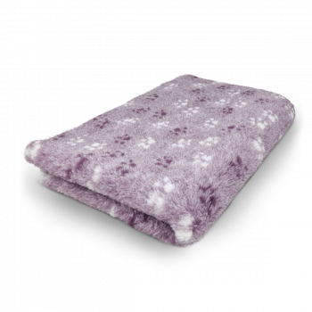Vet Bed lila mit 2 verschiedenen Pfoten