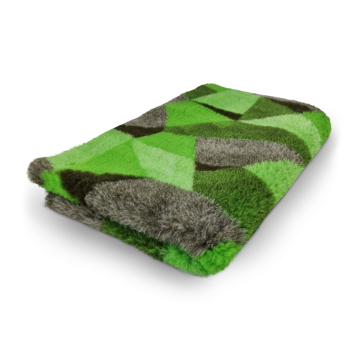 Vet Bed Mosaik grün