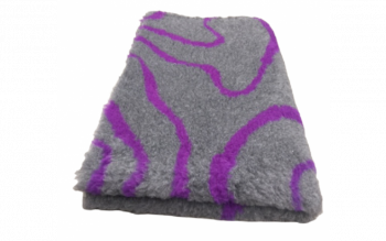 Vet Bed Hundedecke 2farbig lila Wellen 150x100cm