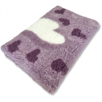 Vet Bed Big Heart lila