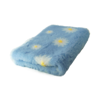 Vet Bed 150 × 100 cm hellblau mit Gänseblümchen