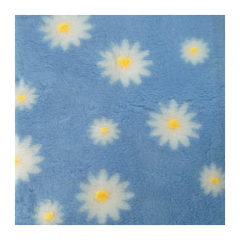 Preview: Vet Bed 150 × 100 cm hellblau mit Gänseblümchen