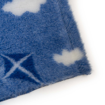 Preview: Vet Bed hellblau mit Drachen und Wolken 150 x 100 cm