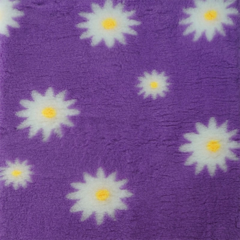 Preview: Vet Bed 150 × 100 cm lila mit Gänseblümchen