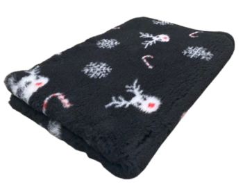 Vet Bed Red-Nosed Renntier schwarz