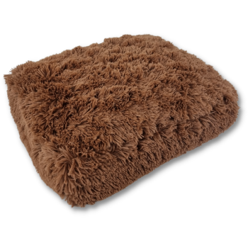 Preview: Topmast Fluffy Hundematratze Lounge Serie – Luxus Plüsch Hundekissen – Waschbar, Taupe