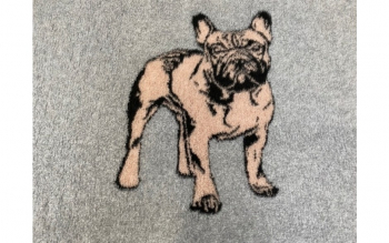 Vet Bed Silhouet Französische Bulldogge braun