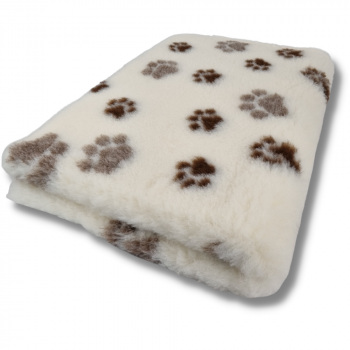 Vet Bed beige mit 2farbigem Pfotendruck
