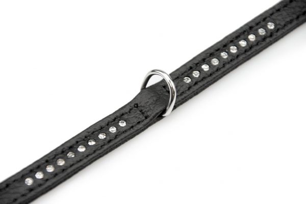 Karlie Halsband Vintage Strass Leder