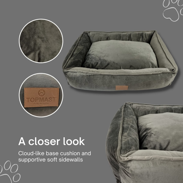 Topmast Hundebett Soft Velour