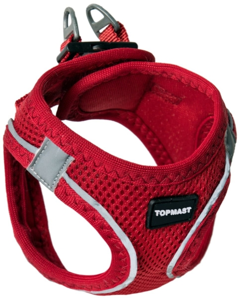 Topmast Airmesh Hundegeschirr rot