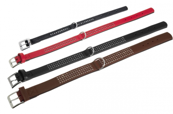 Karlie Halsband Vintage Strass Leder