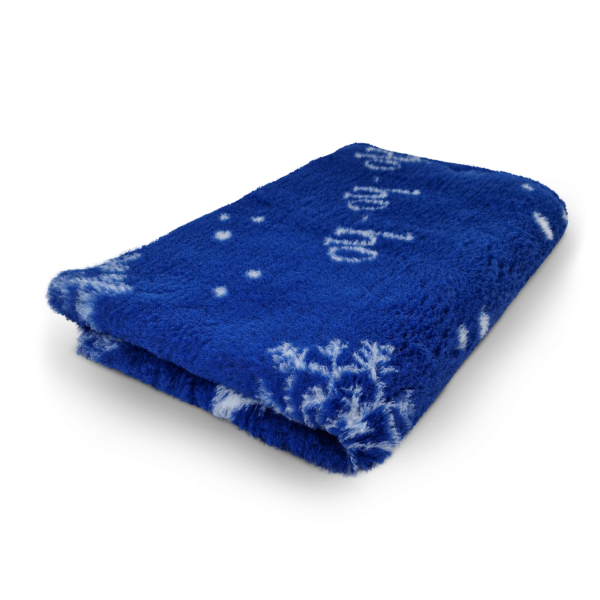 Vet Bed Weihnachtshundedecke Ho-Ho-Ho blau