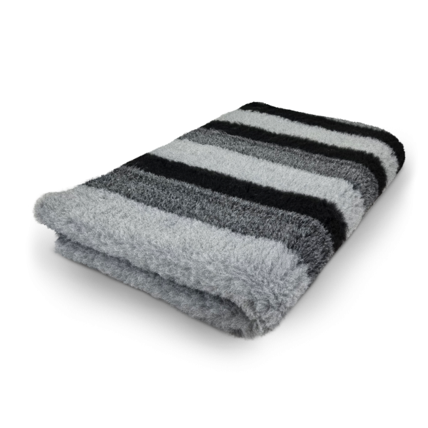 Vet Bed Streifen schwarz-grau