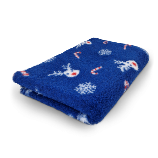 Vet Bed Red-Nosed Renntier blau