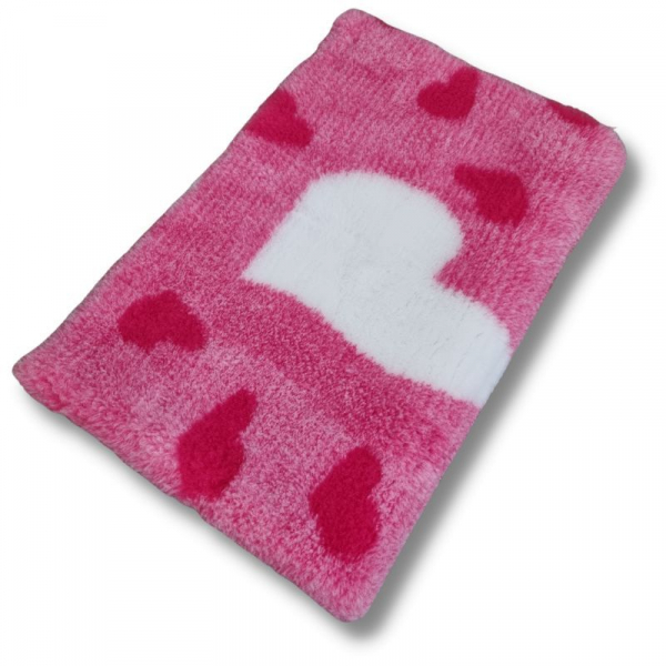 Vet Bed Big Heart rosa 150 x 100 cm
