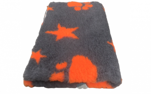 Vet Bed anthrazit mit Sternen und Pfoten Auslaufartikel