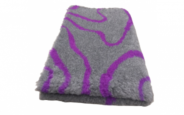 Vet Bed Hundedecke 2farbig lila Wellen 150x100cm