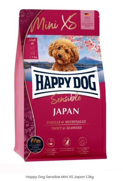 Happy Dog Sensible Mini XS Japan Forelle+Meeresalge 1,3 kg