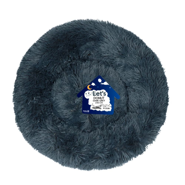 Let's Sleep Donut dunkelgrau Ø 80 cm