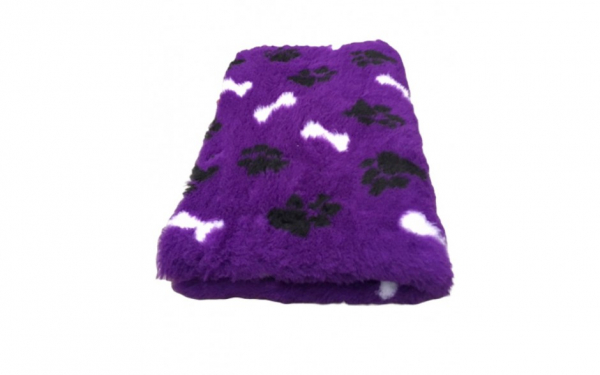 Vet Bed 3farbig mit Knochen und Pfoten 75 cm x 50 cm, 100 x 75 cm, 150 cm x 100 cm