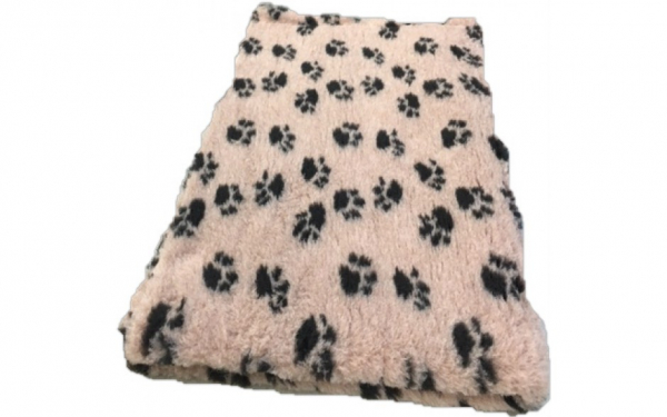 Vet Bed Hundedecke 2farbig Pfotendesign 150x100cm