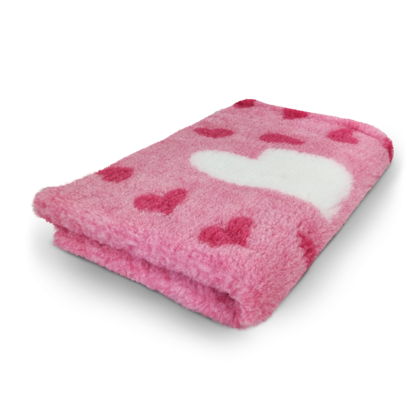 Vet Bed Big Heart rosa 150 x 100 cm