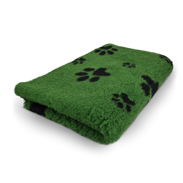 Vet Bed Hundedecke 2farbig Pfotendesign grün