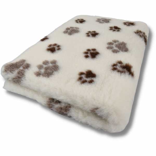 Vet Bed beige mit 2farbigem Pfotendruck