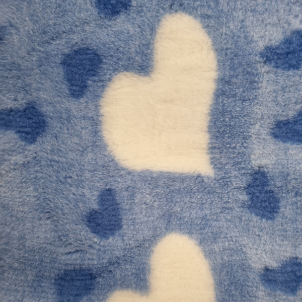 Vet Bed Big Heart blau 150 x 100 cm