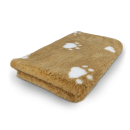 Vet Bed Camel mit weißen Herzen und Pfoten