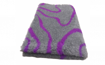Vet Bed Hundedecke 2farbig lila Wellen 150x100cm